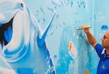 Photo of Un artista italiano dipinge sulle pareti tristi e grigie degli ospedali magnifici acquari